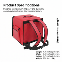 Food Delivery Bag for Restaurant, Hot Cold Food Delivery Ideal, Bag Hot Cold Food, Delivery Bag Insulated Waterproof, Bag Hot Cold for Courier