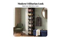 Customizable Layout configurable Open Wardrobe DIY Assembly Freestanding Closet with Shelves and Hanging Rails Space-Saving Garment Rack System Easy to Assemble for Apartment Dwellers, Renters, Homeowners, changing area