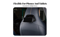Rear Seat Tablet Mount 360 Degree Rotation Rear Seat Tablet Holder Rear Seat Amusement Stand No-Tools-Needed Installation