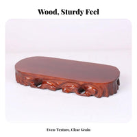 Wooden Pedestal adaptable Carved Pedestal No Assembly Required for countertop
