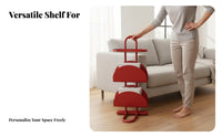 Multi-Scene Use Slim Sofa Table Magazine Rack Easy to Move Magazine Side Table Space-Saving Bedside Storage Stand Anti-Rust for Homeowners, Apartment Dwellers, Bedroom, Living Room, Balcony, Small Areas