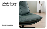 360-Degree Rotation rotating Barrel Chair Modern Design Round rotating Chair with Ottoman Ergonomic spinerest Living Room Seating for Homeowners, Readers, Parents, Lounge Area, Bedroom, perusing corner, Home Office