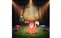 kids Animal Costume Set Halter Neck Girl's Woodland Creature Costume for Girls, Young Children, Halloween, Parties, School Plays