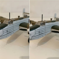 1:144 Scale Aviation Bomber Model Adult Collectible Cast Metal Plane Model with Display Stand Highly Detailed for Collectors, Shelf, Desk, Office Desk