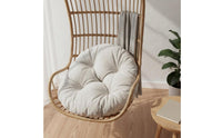Hanging Chair Cushion Multi-Functional Round Seat Pad Multipurpose Use Tufted Seat Cushion for Outdoor, Balcony, Patio