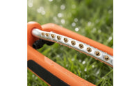 Oscillating Lawn Sprinkler 17 Nozzles Lawn Sprinkler Outdoor Watering Orange Plastic Body Yard Tool Easy to Use