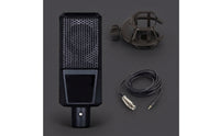 Condenser Audio Transducer with Shock Mount Professional Condenser Audio Transducer Kit Cardioid for Vocalists, Sing-Along