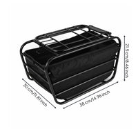 pet Transport Basket Heavy Duty Pet Carrier Easy Installation Rear Mount Cargo Basket for Commuting