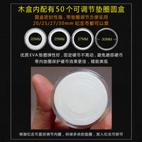 50-Slot Coin Collection Box with Wooden Case