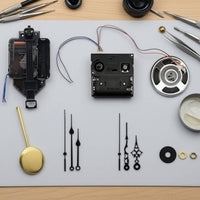 Clock Set with Chime Musical box Decorative Pendulum Clock Set with Hands Complete for Makers