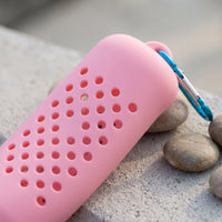 Portable Quick-Dry Cooling Towel with Silicone Case for Sports, Travel, and Fitness