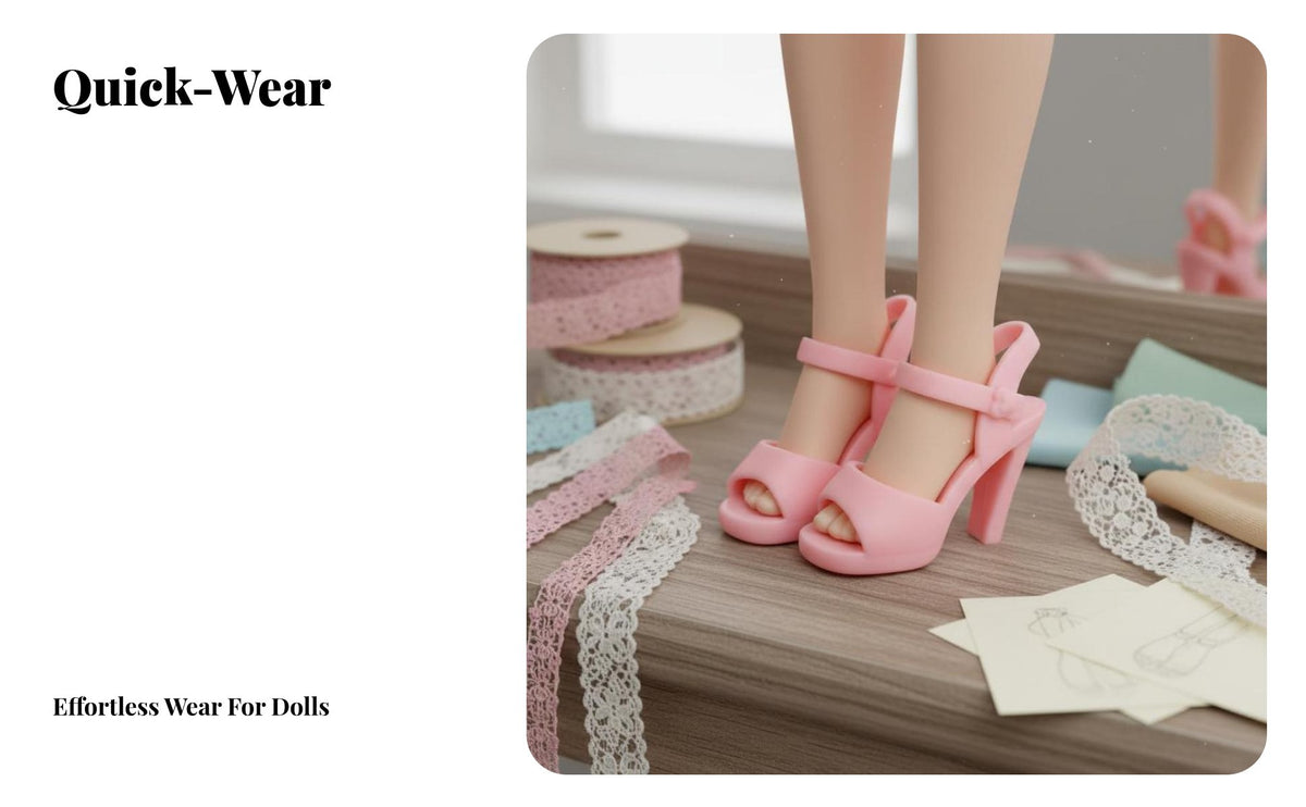 1:4 Doll High Heel Doll Shoes Miniature High Heeled Shoes for Display