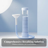 Lung Capacity Training Respiratory Muscle device Portable Design Mouth airflow control Device Adjustable resistance Breathing Exerciser Easy to Use for Fitness devotees, Athletes, Seniors, Home, training session, Gym, Vocal Practice