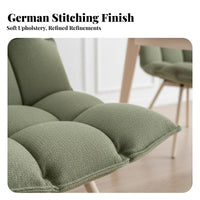 rotate Design plumpShaped Armchair Modern design Dining Chair Padded Backrest Upholstered Seat Soft Upholstery for Homeowners, Adults, Readers, Living Room, Bedroom, perusing alcove, Vanity