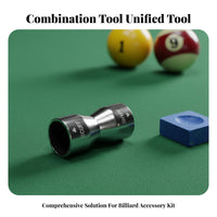 3-in-1 Cue Tip Tool Aluminum Alloy Pool Cue Tip Shaper Multifunctional