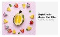 Fruit Shaped Hair Fastener Funny and Cute Acetate Fruit Hair Grip Lively Hues Decorative for Women, Day-to-Day Wear