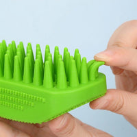 Cat Brush and Dog Brush for Hair Removal, Double-Sided Design for Dog Grooming and Cat Grooming, Dog Shampoo Brush with Stiffer Silicone Nubs