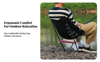 Lightweight Collapsible Moon Chair Foldable Design Collapsible Camp Chair Easy Setup Portable Seat Includes Storage Bag for Art Students, Picnickers, Fishing, Camping, Picnics, Backyard