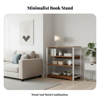 Four-Tier Exposed-Shelf Shelving Single-Tier Space-Saving Design Four-Tier Utilitarian Shelving Single-Tier Versatile Storage Single-Tier