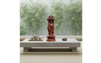Hand Carved Buddha Statue Aged Finish Carved Buddha Statue Intricate Details Religious Decor for Collectors, Buddhists, Meditation Room
