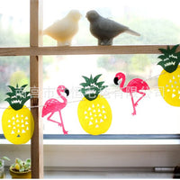 Tropical Flamingo Pineapple Cactus Non-Woven Birthday Banner Garland