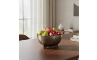 Decorative Fruit Tray Aluminum Fruit Tray with Feet Hammered Metal Bowl Sculptural Classically Designed for Dining Table