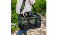 Wearable Cleaning Organizer with Shoulder Strap Portable Supply Carrier Adjustable Organizer for Gardening
