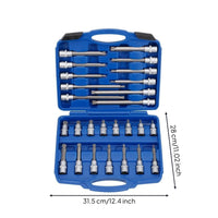 26 Pieces Screwdriver Socket and Bit Set Heavy-Duty Screwdriver and Socket Set Tool for Mechanics, Amateur Repairers, Garage, Workshop