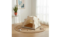 All Seasons Cat Tent House Washable Enclosed Pet Bed Breathable Foldable Cat Tent Stable Structure for Cats, Kittens, Travel, Camping