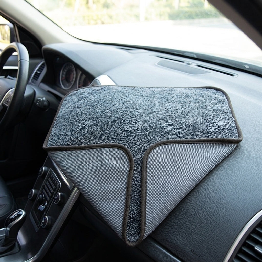 Twisted Loop Car Drying Towel Microfibre Towel, High Absorbency Microfiber Cloths, Double-Sided for Car Paint, Glass, Chrome and LCD Screens
