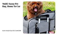Built-in Safety Leash Car Console Pet Carrier Multi-Use Design Center Console Pet Carrier Easy Installation for Drivers, SUV, Truck, Outdoor
