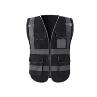 Long-Lasting Reflective Safety Vest Lightweight High Visibility Vest Machine Washable Safety Workwear for Road Workers