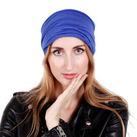 Versatile Solid Color Headband Neck Gaiter for Yoga & Sports