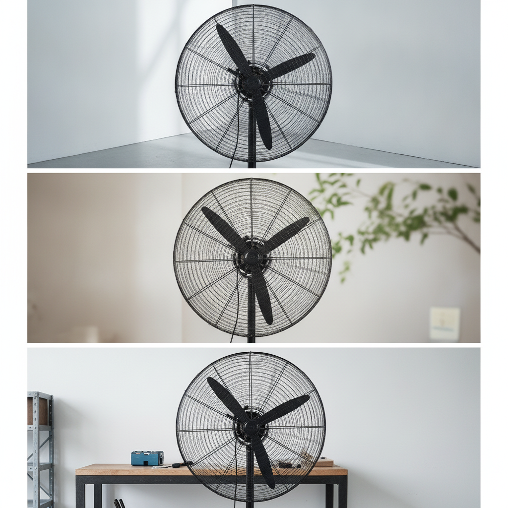 Industrial Electric Fan Safety Guard Net for Child Protection, Anti-Pinch Full Coverage Floor Fan Cover