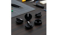 Potentiometer Knob with 6 Mm Shaft Hole Plastic Cap Black for DIYers, Hobbyists