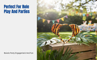 Party Children Tiger Ear Headband, Animal Costume, Soft Plush for Role Play