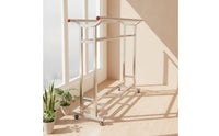 Clothes Dehumidifying Rack Stainless Steel Laundry Dehumidifying Rack Foldable for Balcony