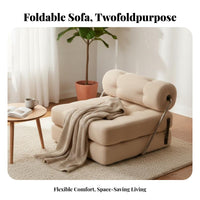Foldable Armless configurable Sleeper Chair versatileUse Design Armless configurable Seat Space Saving Living Room Furniture Comfortable for Apartment Dwellers, Young Adults, homeowners, Small areas, Bedroom