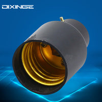 B22 to E27 Lamp Holder Converter, Fire Retardant PBT Plastic Bayonet to Screw Base Adapter