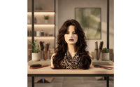Mannequin Head with Shoulders Realistic Headpiece Display Stand Authentic Female Mannequin Bust for Hair Stylists, Photo Shoots