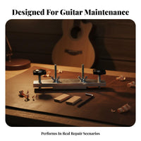 Long-Lasting Metal Construction Guitar Bridge Repair Fixture Professional Grade Acoustic Guitar Bridge Gluing Jig Portable for Luthiers