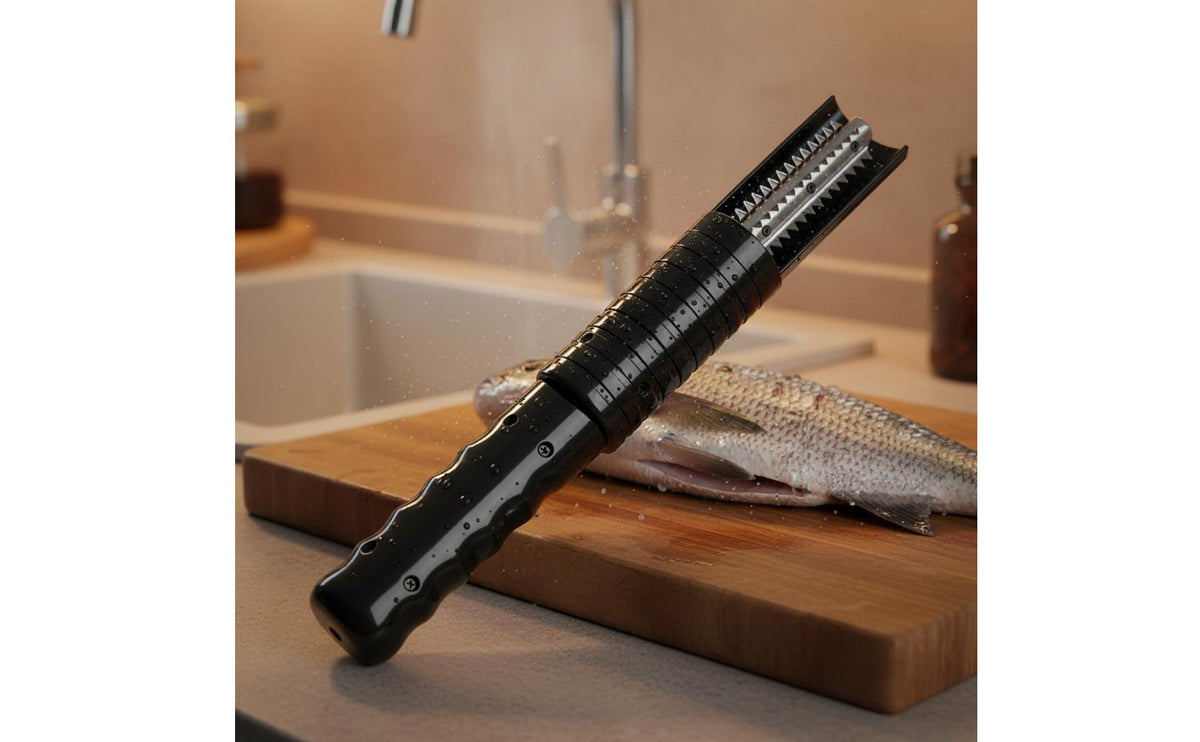 Waterproof Rechargeable Seafood Cleaning Tool Stainless Steel Blade Electric Seafood Scaler High-Speed Engine for Chefs, Fishermen, Home Kitchen
