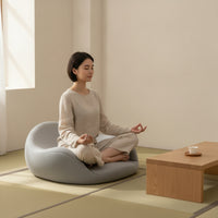 Ergonomic Cushion with Backrest Memory Foam Meditation Cushion Supportive Meditation Pillow Contoured for Meditators, Yogis, Mindful Movement Practice