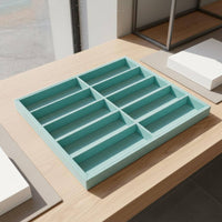 Velvet Sunglasses Display Organizer Large Capacity Multi-Compartment Glasses Tray Handmade Sunglass Organizer Tray for Retailers, Shop Window, Closet