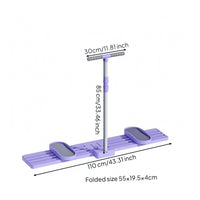 Non-Slip Foldable Ski Exerciser Textured Pedals Sliding Ski Machine Compact Storage Fitness Equipment