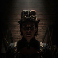 Steampunk Hat with Goggles Costume Top Hat with Goggles Masquerade Headwear for Cosplayers