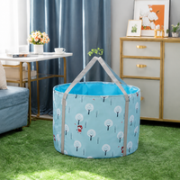 Foldable Bathtub, Portable Folding Bathtub for Adults and Toddlers, 55 cm Diameter, 40 cm Height, Made of Composite Material, Portable for Shower