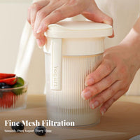 Yogurt Strainer Press Fridge Yogurt Press Strainer Versatile Whey Separator for Health Enthusiasts, Home Cooks