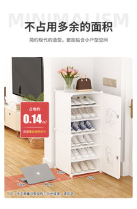 简易窄小鞋柜家用门口鞋架子防尘收纳多层宿舍经济型简约租房用