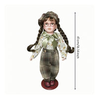 Decorative Ceramic Doll 41 Cm Tall Ceramic Doll Figure Filled Body